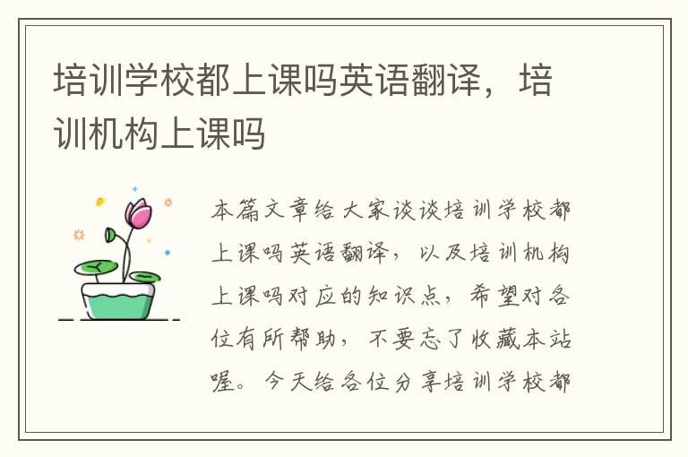 培训学校都上课吗英语翻译,培训机构上课吗